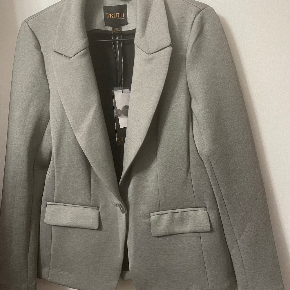 Thruth by Republic Light Grey Heather  Blazer size 2